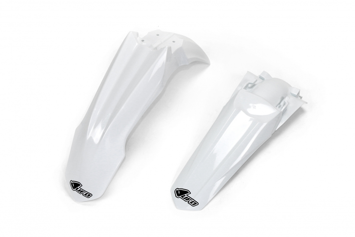 Kit Parafanghi bianco per Honda CRF 250R (2014-17) - CRF 450R (2013-16) - PLASTICHE REPLICA - HOFK116-041 - Ufo Plast