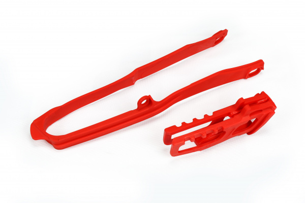 Kit cruna catena+fascia forcella - rosso - Honda - PLASTICHE REPLICA - HO04690-070 - UFO Plast
