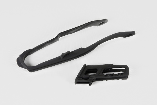 Chain guide+swingarm chain slider - black - Honda - REPLICA PLASTICS - HO04633-001 - UFO Plast