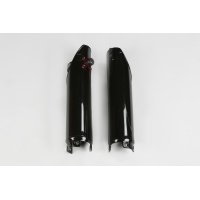 Fork slider protectors + quick starter - black - Honda - REPLICA PLASTICS - HO04610-001 - UFO Plast