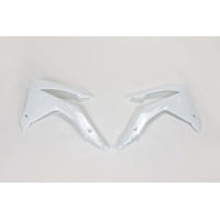 Radiator covers - white 041 - Honda - REPLICA PLASTICS - HO04657-041 - UFO Plast