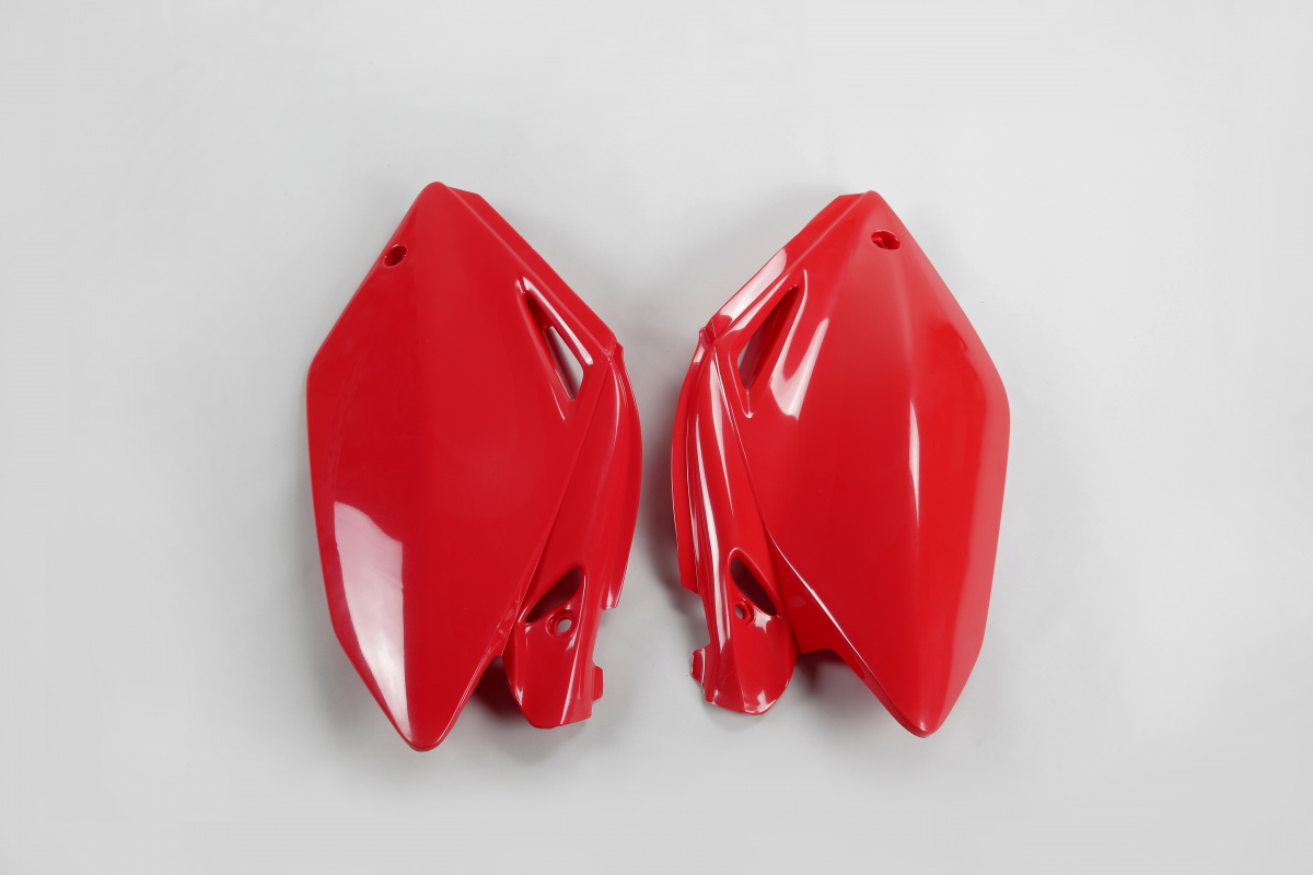Side Panels red for Honda CRF 250R (2004-05) - REPLICA PLASTICS - HO03635-070 - Ufo Plast