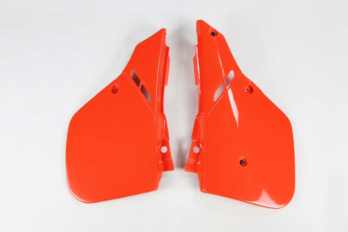 Side Panels orange CR 90 for Honda CR 125 (1987) - CR 250 (1987) - CR 500 (1987) - REPLICA PLASTICS - HO02604-121 - Ufo Plast