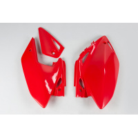 Fiancatine Laterali rosso per Honda CRF 450X (2005-16) - PLASTICHE REPLICA - HO04601-070 - Ufo Plast