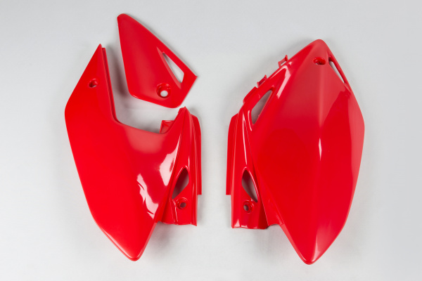 Fiancatine laterali - rosso - Honda - PLASTICHE REPLICA - HO04601-070 - UFO Plast