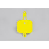 Portanumero anteriore - giallo - Honda - PLASTICHE REPLICA - HO03642-102 - UFO Plast