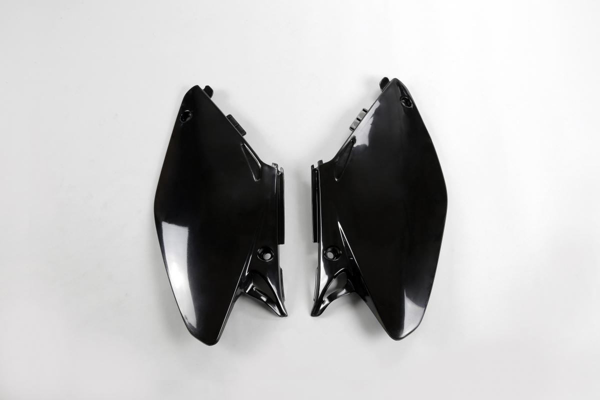 Fiancatine Laterali nero per Honda CR 125 (2005-07) - CR 250 (2005-07) - PLASTICHE REPLICA - HO03658-001 - Ufo Plast