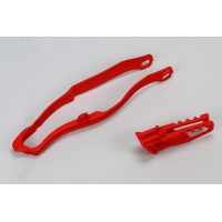 Chain guide+swingarm chain slider - red 070 - Honda - REPLICA PLASTICS - HO04665-070 - UFO Plast