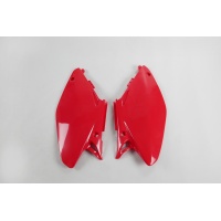 Fiancatine Laterali rosso per Honda CR 125 (2005-07) - CR 250 (2005-07) - PLASTICHE REPLICA - HO03658-070 - Ufo Plast