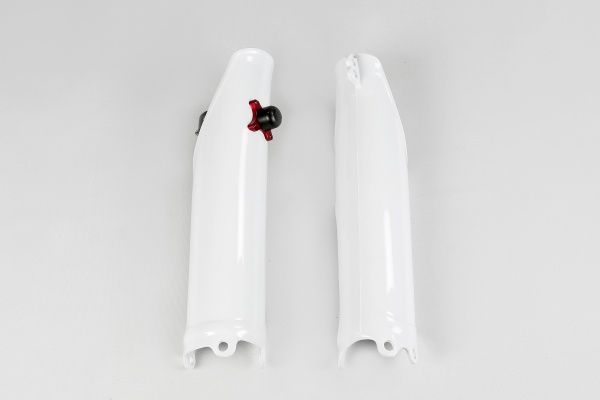 Fork slider protectors + quick starter - white 041 - Honda - REPLICA PLASTICS - HO04642-041 - UFO Plast