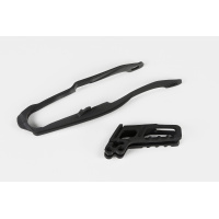 Chain guide+swingarm chain slider - black - Honda - REPLICA PLASTICS - HO04632-001 - UFO Plast