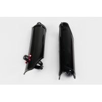 Fork slider protectors + quick starter - black - Honda - REPLICA PLASTICS - HO04671-001 - UFO Plast