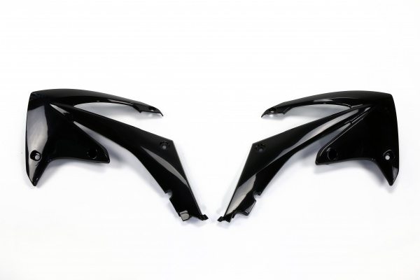 Radiator covers - black - Honda - REPLICA PLASTICS - HO04637-001 - UFO Plast