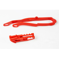 Kit cruna catena+fascia forcella - rosso - Honda - PLASTICHE REPLICA - HO04633-070 - UFO Plast