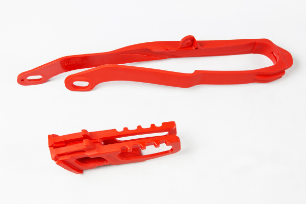 Kit cruna catena+fascia forcella - rosso - Honda - PLASTICHE REPLICA - HO04633-070 - UFO Plast