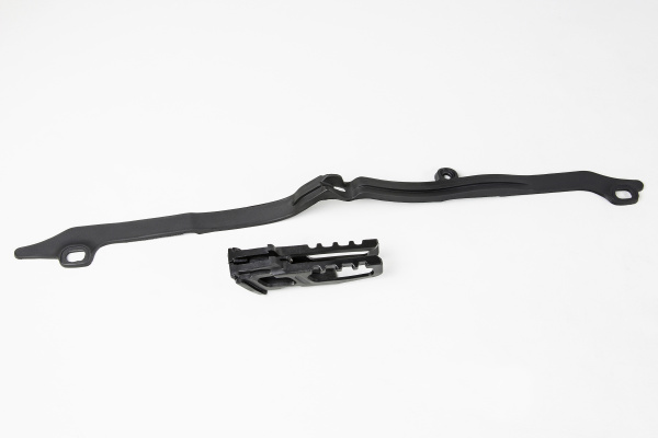 Chain guide+swingarm chain slider - black - Honda - REPLICA PLASTICS - HO04645-001 - UFO Plast