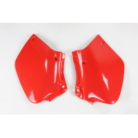 Fiancatine Laterali rosso per Honda XR 250R (1996-25) - XR 400R (1996-25) - PLASTICHE REPLICA - HO03612-069 - Ufo Plast