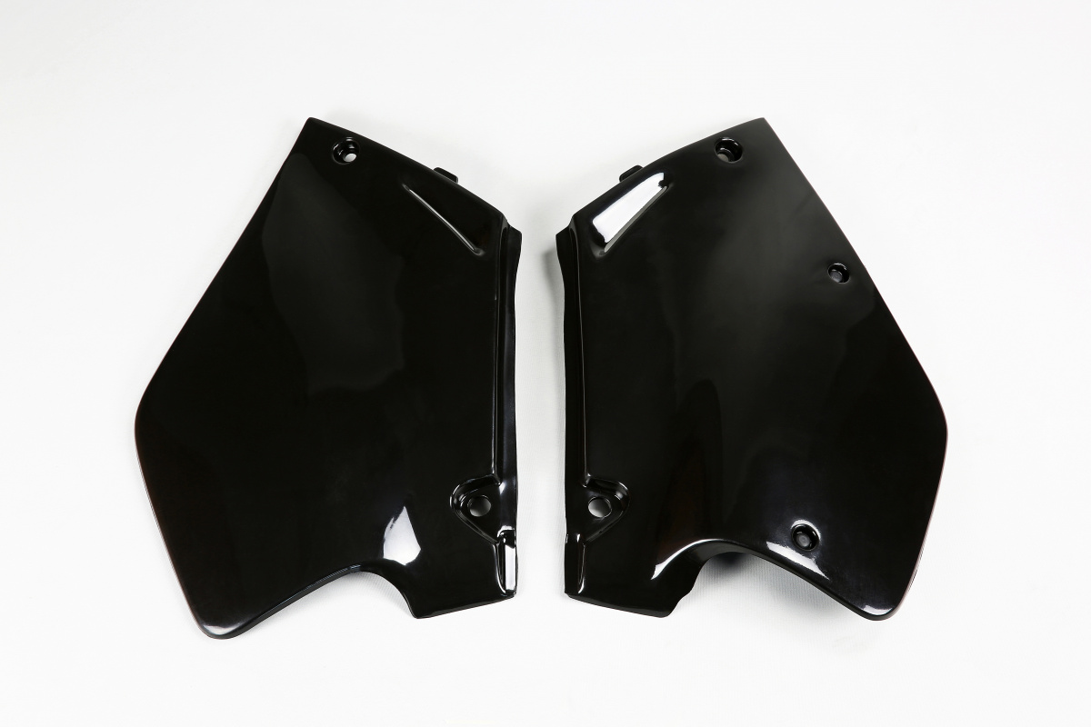 Fiancatine Laterali nero per Honda CR 125 (1995-97) - CR 250 (1995-96) - PLASTICHE REPLICA - HO02673-001 - Ufo Plast