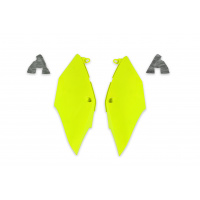 Side panels - neon yellow - Honda - REPLICA PLASTICS - HO04684-DFLU - UFO Plast