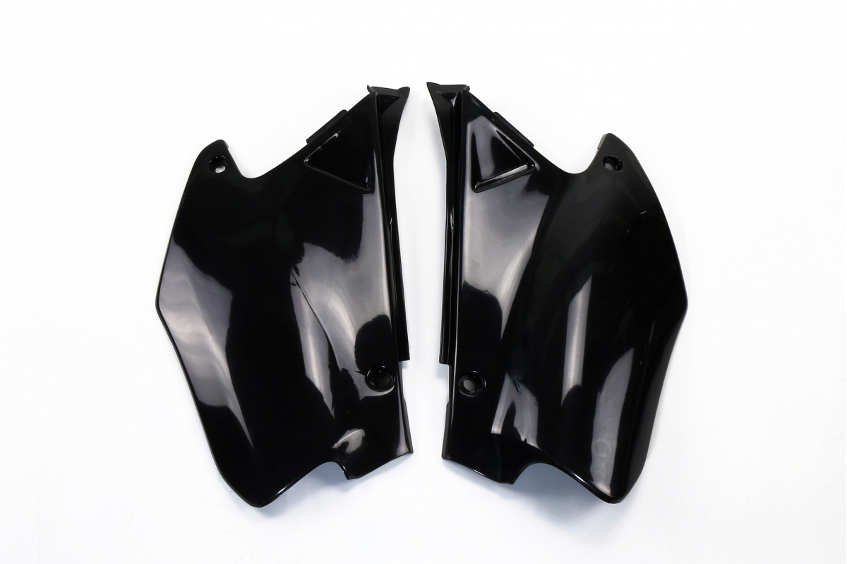 Fiancatine Laterali nero per Honda CR 125 (2000-01) - CR 250 (2000-01) - PLASTICHE REPLICA - HO03665-001 - Ufo Plast