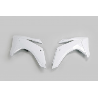 Radiator covers - white 041 - Honda - REPLICA PLASTICS - HO04675-041 - UFO Plast