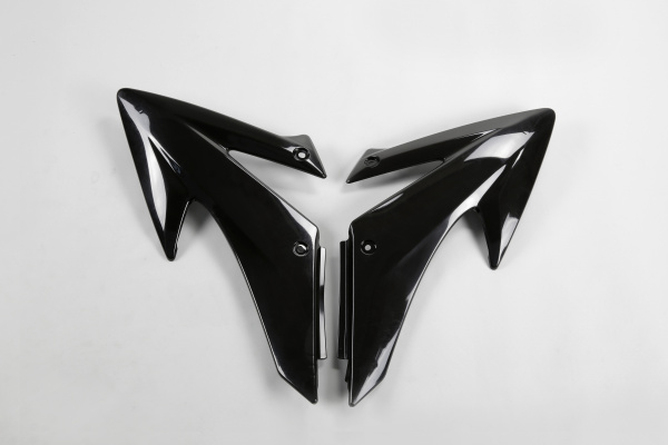 Radiator covers - black - Honda - REPLICA PLASTICS - HO04650-001 - UFO Plast