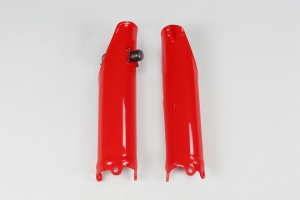 Fork slider protectors + quick starter - red 070 - Honda - REPLICA PLASTICS - HO04642-070 - UFO Plast