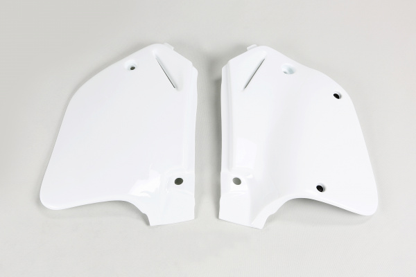 Fiancatine Laterali bianco per Honda CR 125 (1993-94) - CR 250 (1992-94) - PLASTICHE REPLICA - HO02654-041 - Ufo Plast
