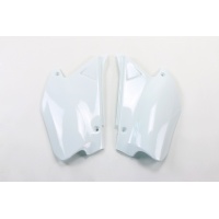 Fiancatine Laterali bianco per Honda CR 125 (2000-01) - CR 250 (2000-01) - PLASTICHE REPLICA - HO03665-041 - Ufo Plast