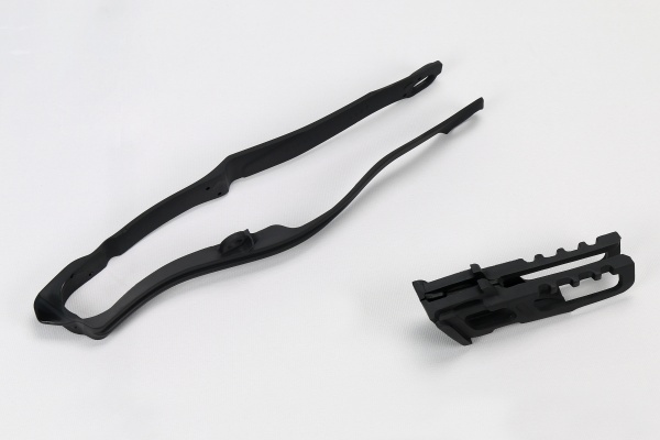 Chain guide+swingarm chain slider - black - Honda - REPLICA PLASTICS - HO04665-001 - UFO Plast