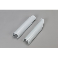 Fork slider protectors - white 041 - Honda - REPLICA PLASTICS - HO04640-041 - UFO Plast