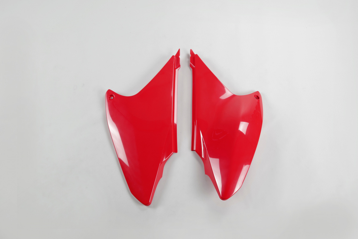 Fiancatine Laterali rosso per Honda CRF 230 (2006-14) - PLASTICHE REPLICA - HO04651-070 - Ufo Plast