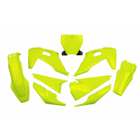Kit Plastiche giallo fluoro per Husqvarna TC 250 - TC 125 - FC 250 - FC 350 - FC 450 - PLASTICHE REPLICA - HUKIT622-DFLU - Uf...