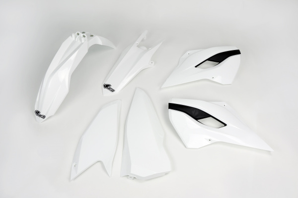 Kit plastiche Husqvarna - bianco - PLASTICHE REPLICA - HUKIT615-041 - UFO Plast