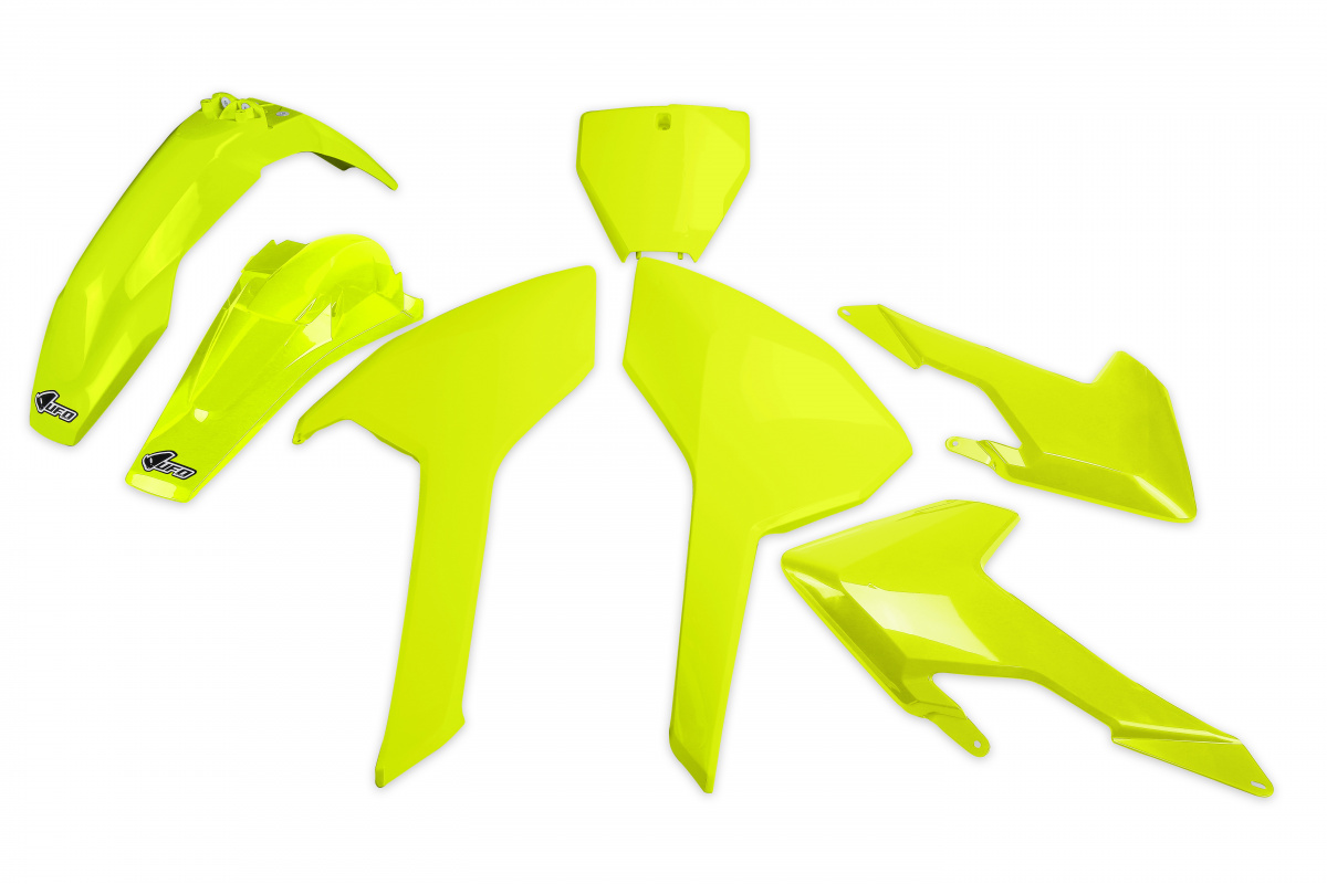 Kit plastiche / No TC 250 16 Husqvarna - giallo fluo - PLASTICHE REPLICA - HUKIT616-DFLU - UFO Plast