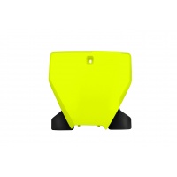 Portanumero anteriore - giallo fluo - Husqvarna - PLASTICHE REPLICA - HU03395-DFLU - UFO Plast