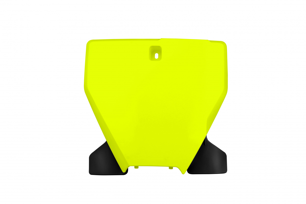 Portanumero anteriore - giallo fluo - Husqvarna - PLASTICHE REPLICA - HU03395-DFLU - UFO Plast