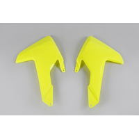 Radiator covers - neon yellow - Husqvarna - REPLICA PLASTICS - HU03365-DFLU - UFO Plast