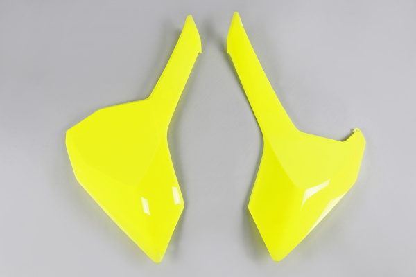 Fiancatine laterali - giallo fluo - Husqvarna - PLASTICHE REPLICA - HU03366-DFLU - UFO Plast