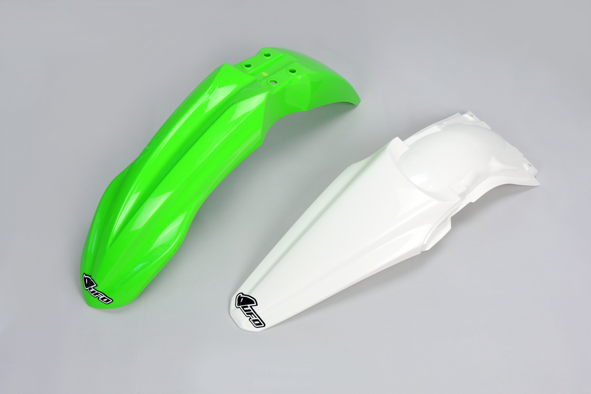Kit Parafanghi OEM Color 14-15 per Kawasaki KXF 250 (2014-16) - KXF 450 (2013-15) - PLASTICHE REPLICA - KAFK220-999 - Ufo Plast