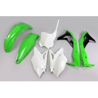 Kit Plastiche OEM Color 18 per Kawasaki KXF 250 (2018-20) - PLASTICHE REPLICA - KAKIT225-999 - Ufo Plast