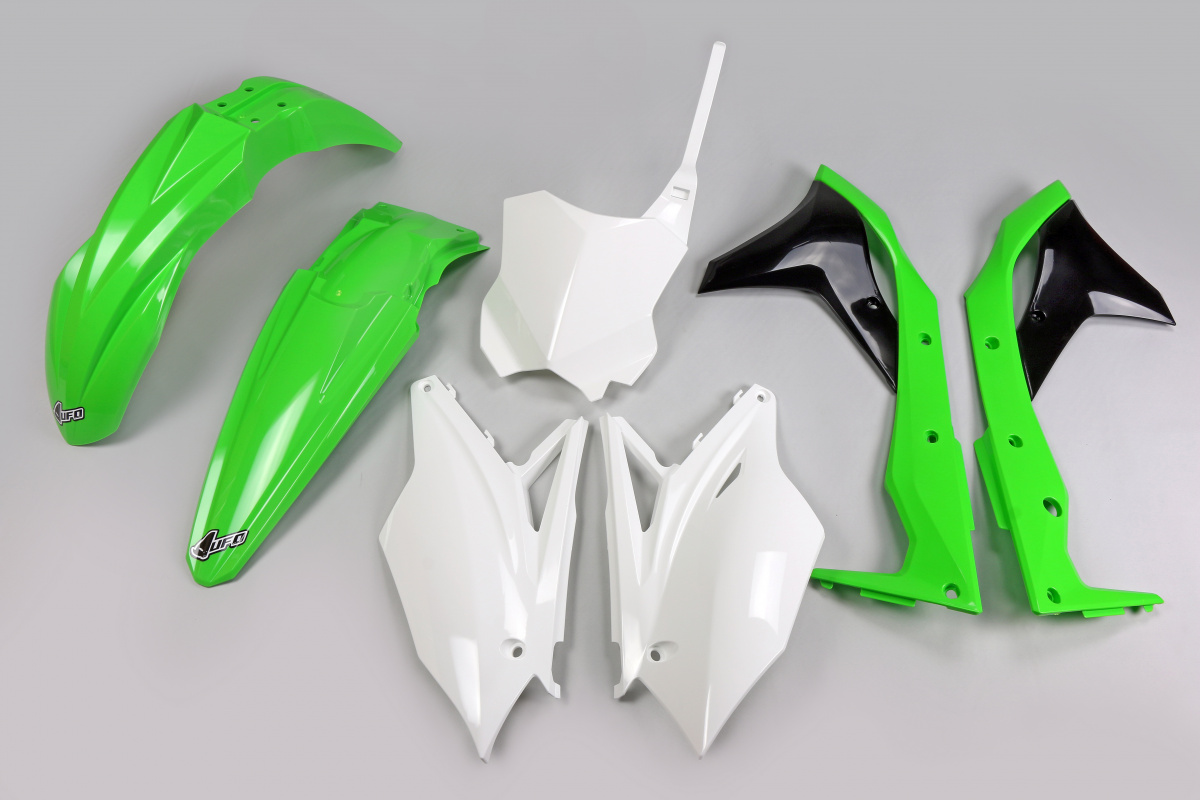 Plastic Kit OEM Color 18 for Kawasaki KXF 250 (2018-20) - REPLICA PLASTICS - KAKIT225-999 - Ufo Plast