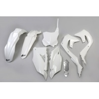 Kit Plastiche bianco per Kawasaki KXF 250 (2021-24) - KXF 450 (2019-23) - PLASTICHE REPLICA - KAKIT227-047 - Ufo Plast