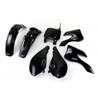 Kit Plastiche nero per Kawasaki KX 125 (1999-02) - KX 250 (1999-02) - PLASTICHE REPLICA - KAKIT200-001 - Ufo Plast