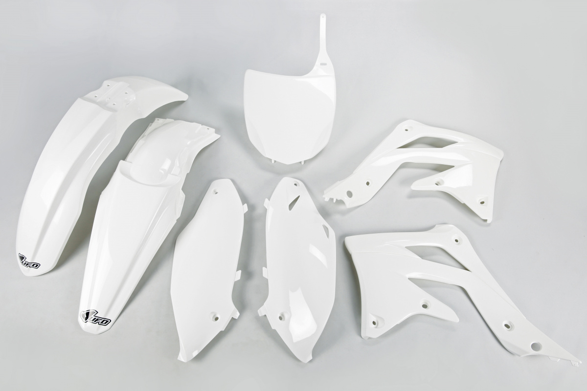 Kit Plastiche bianco per Kawasaki KXF 450 (2012) - PLASTICHE REPLICA - KAKIT217-047 - Ufo Plast