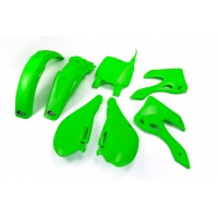Plastic Kit green for Kawasaki KX 125 (1999-02) - KX 250 (1999-02) - REPLICA PLASTICS - KAKIT200-026 - Ufo Plast