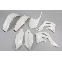 Plastic Kit white for Kawasaki KXF 450 (2013-15) - REPLICA PLASTICS - KAKIT220-047 - Ufo Plast