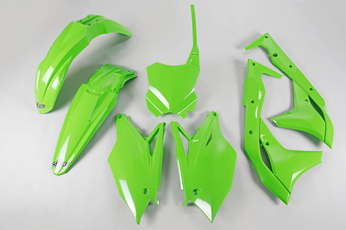 Kit plastiche Kawasaki - verde - PLASTICHE REPLICA - KAKIT224-026 - UFO Plast