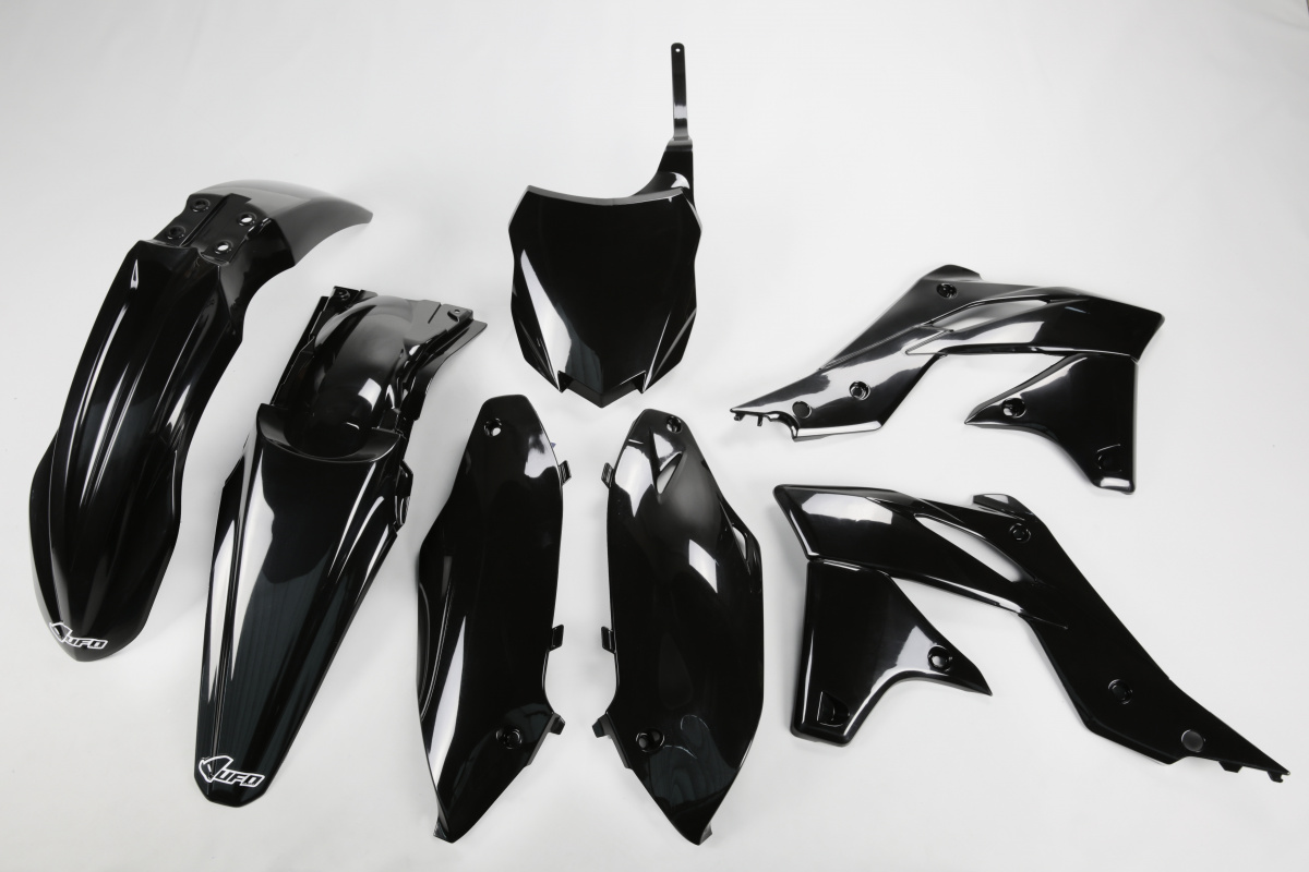 Kit Plastiche nero per Kawasaki KXF 250 (2013-16) - PLASTICHE REPLICA - KAKIT219-001 - Ufo Plast