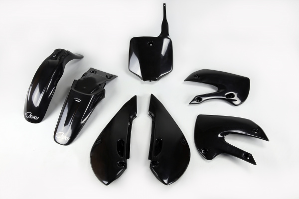 Kit Plastiche nero per Kawasaki KLX 110 (2001-09) - PLASTICHE REPLICA - KA37002-001 - Ufo Plast